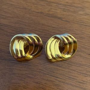 Vintage Trifari gold earrings